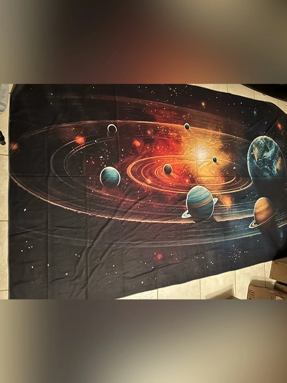 Outer Space Solar System Photography Backdrop Studio Tapestry (70